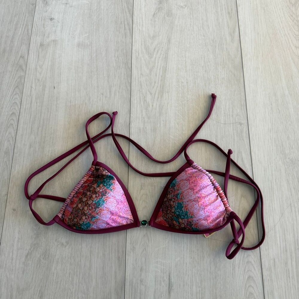Strawberry Milk Mob Pink and Red Triangle Bikini size m